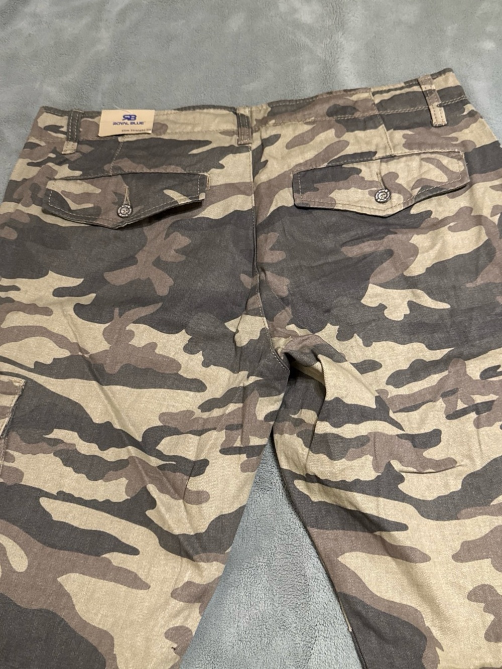 Men's Camouflage Cargo Pants - Royal Blue Co.